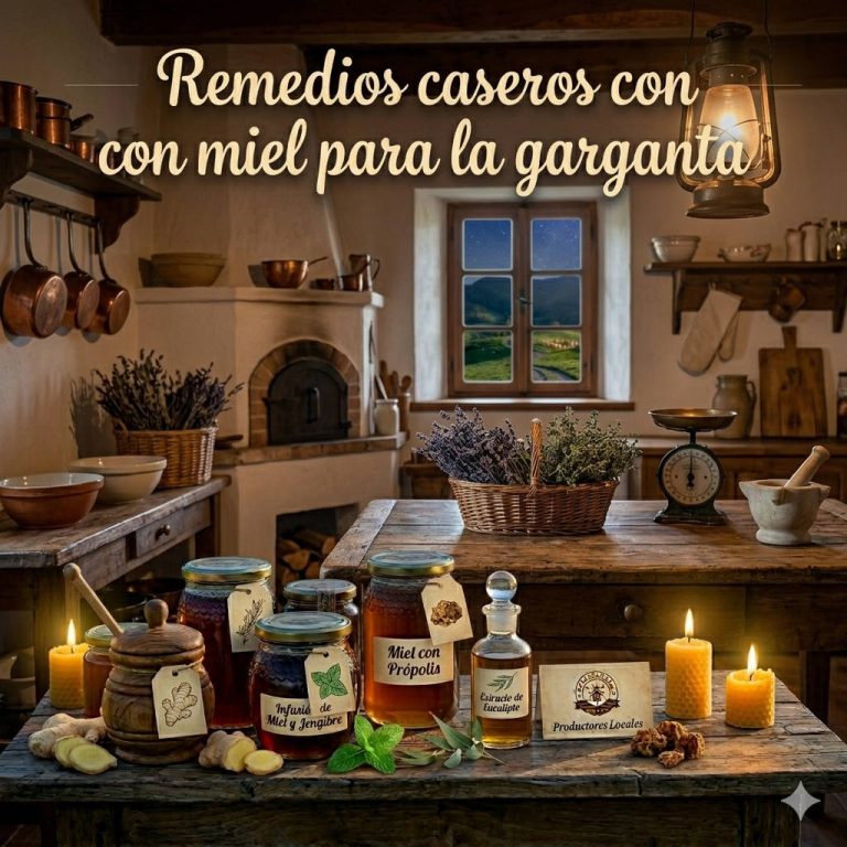Remedios caseros con miel para la garganta