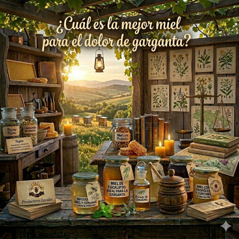 ¿Cuál es la mejor miel para el dolor de garganta? 🍯
