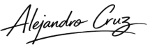 Firma de Alejandro Cruz